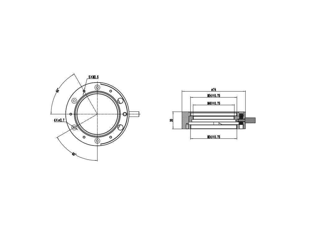 Tiroir filtre M54 2″