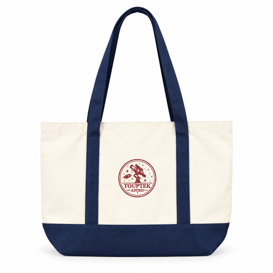 ToupTek Astro branded tote bag offers a spacious, durable solution for carrying day-to-day essentials and lightweight observing gear.